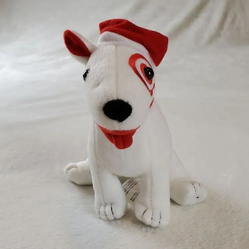 2006 Target Christmas Bull Terrier Bullseye Plush Beanie